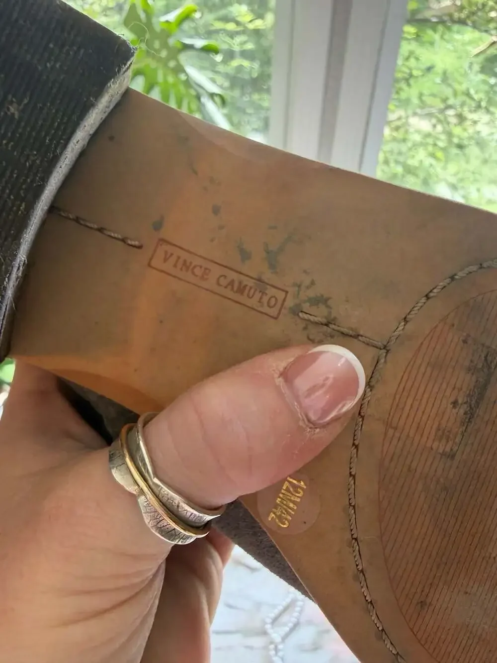 Vince Camuto Peera Graystone Suede Cutout Ankle Booties - Picture 5 of 7